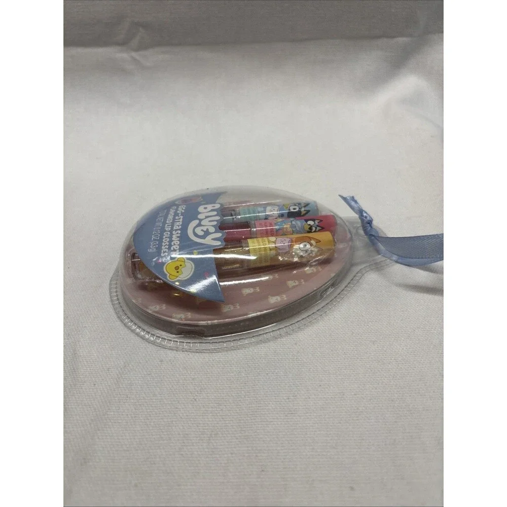 Bluey Egg-Stra Sweet Flavored Lip Gloss Set 3 Ct Easter New Shelf Wear